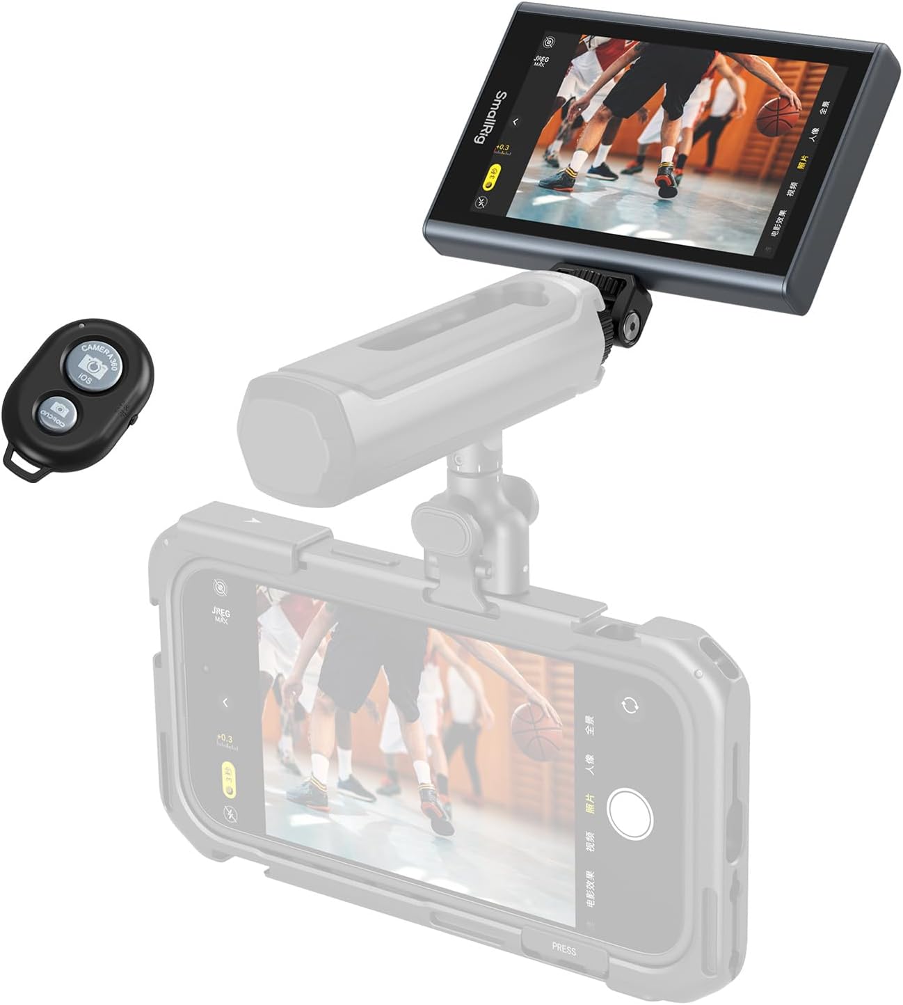 SmallRig Phone Monitor Screen with Wireless Control for iPhone