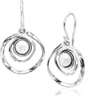 925 Sterling Silver Dangle Earrings with Freshwater Pearl - Vintage