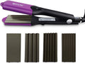 DSHOW Hair Crimper for Women with 4 Interchangeable Plates - Versatile