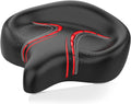 BLUEWIND Oversized Bike Seat Wide Saddle with Novel Backrest - Comfort