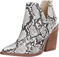 Trendy Women's V Cutout Ankle Boots Slip-On Style by Kathemoi