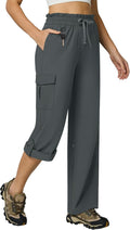 Women's Cargo Capris Quick Dry Roll Up Hiking Pants - Lightweight