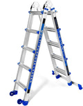 17FT A-Frame Telescoping Ladder 5 Step - Stable, Portable Reach