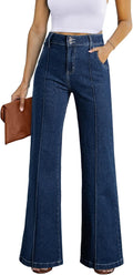 Sidefeel Womens Wide Leg Jeans Casual Baggy High Waisted (Style W2BL)