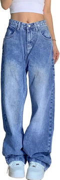 EMMIOL Women Baggy Jeans Vintage Wide Leg Denim Pants for Style
