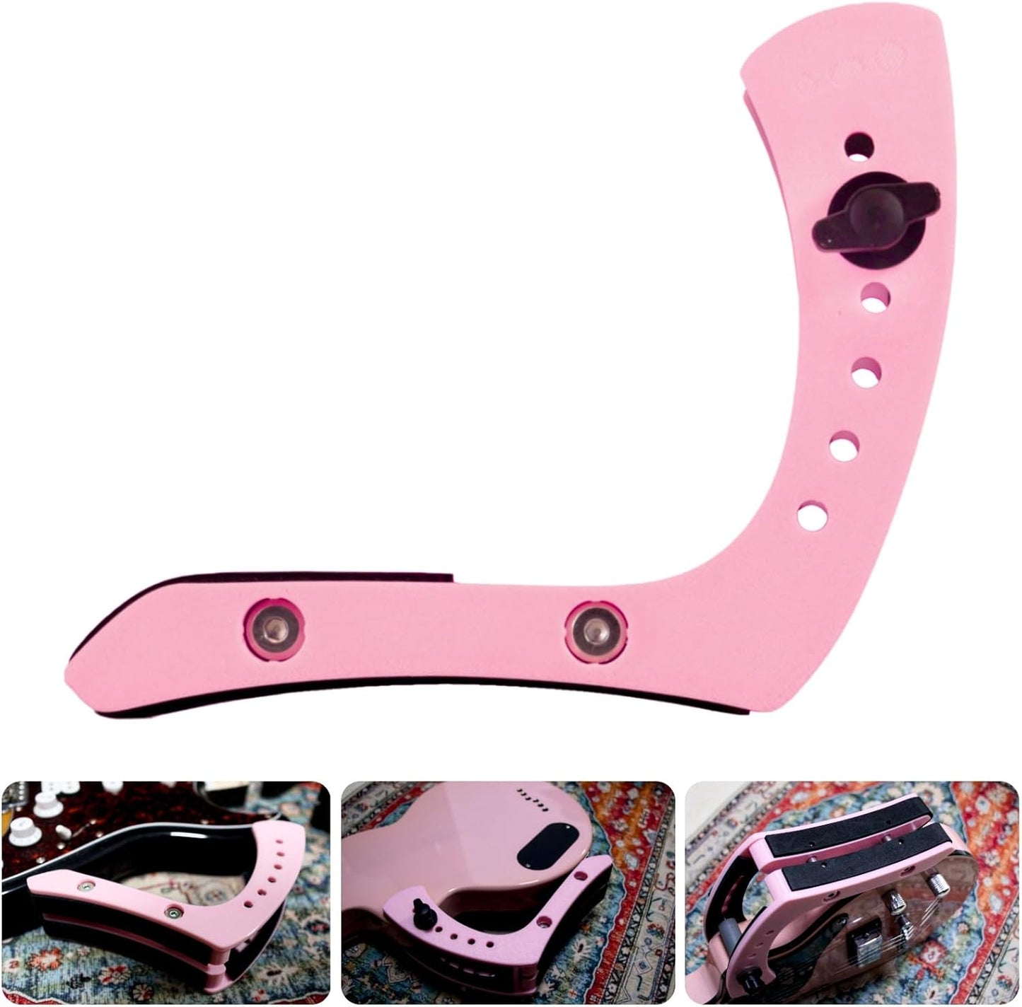 Pink Ergonomic Guitar Stand - Aestivate