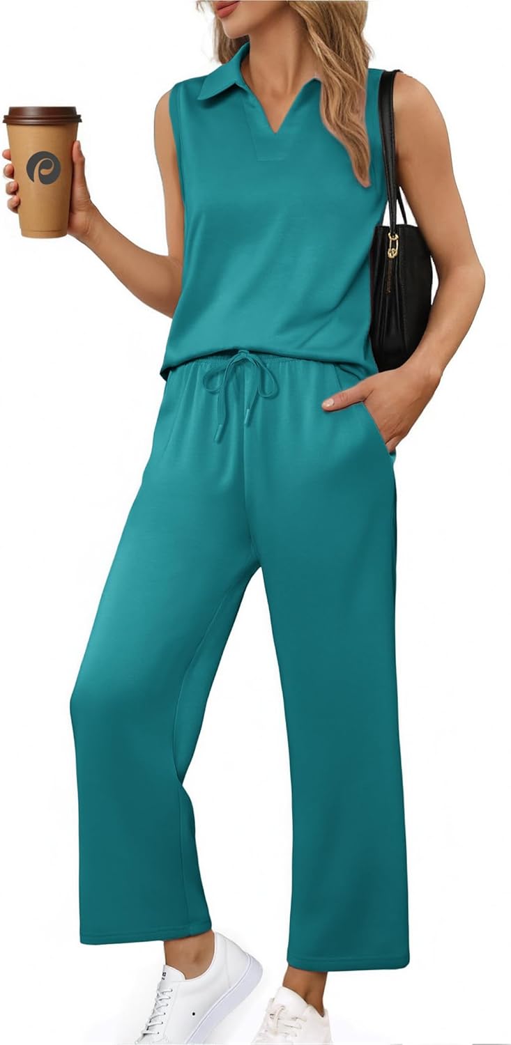 PINSPARK Two Piece Sets for Women: Stylish Summer Lounge Outfit
