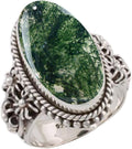 Solid 925 Sterling Silver Ring with Blue Copper Turquoise (Style D1FT)