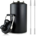 1 Gallon Water Jug Bottle Insulated with Straw - Large 128oz Stainless