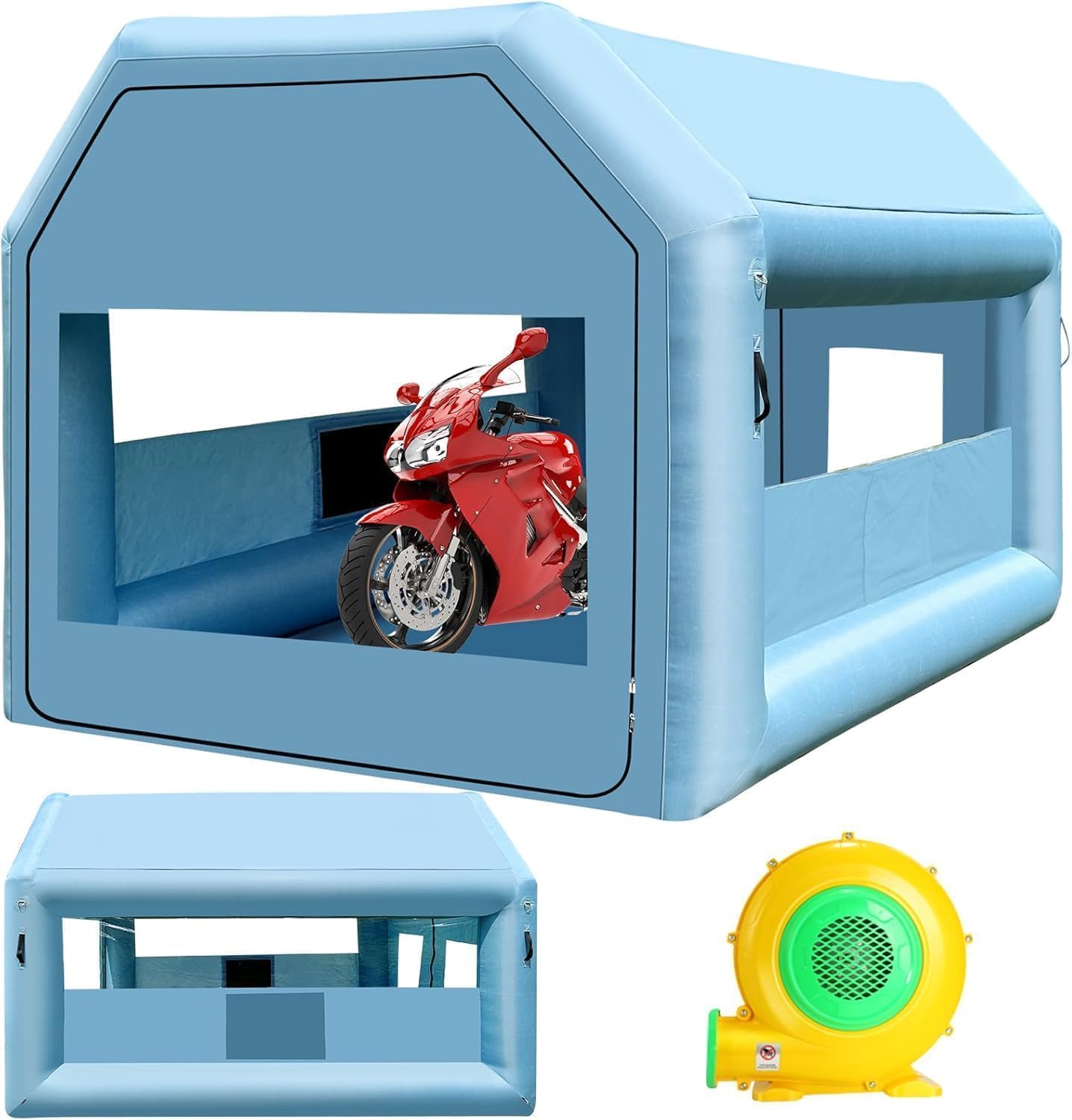 Inflatable Paint Booth for DIY Car Truck Motorcycle Painting