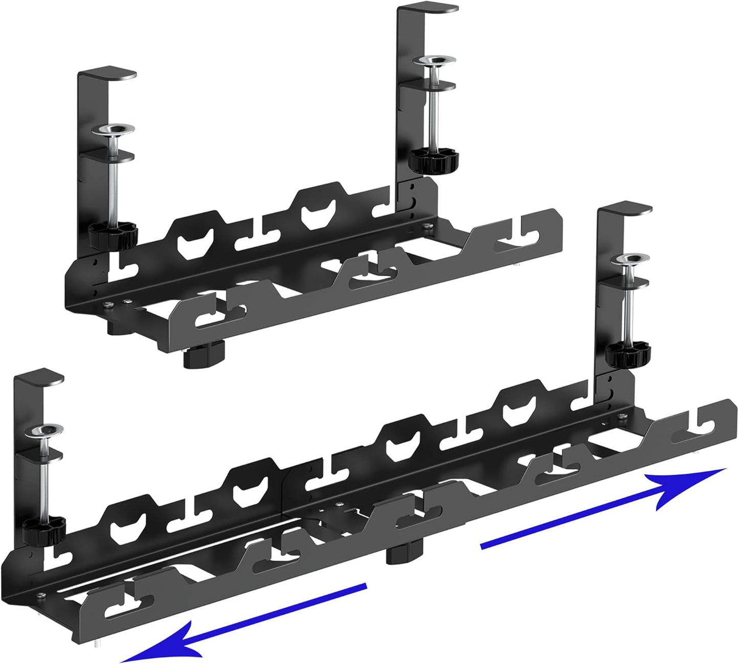 Adjustable Metal Desk Cable Holder - Organize Wires Easily!