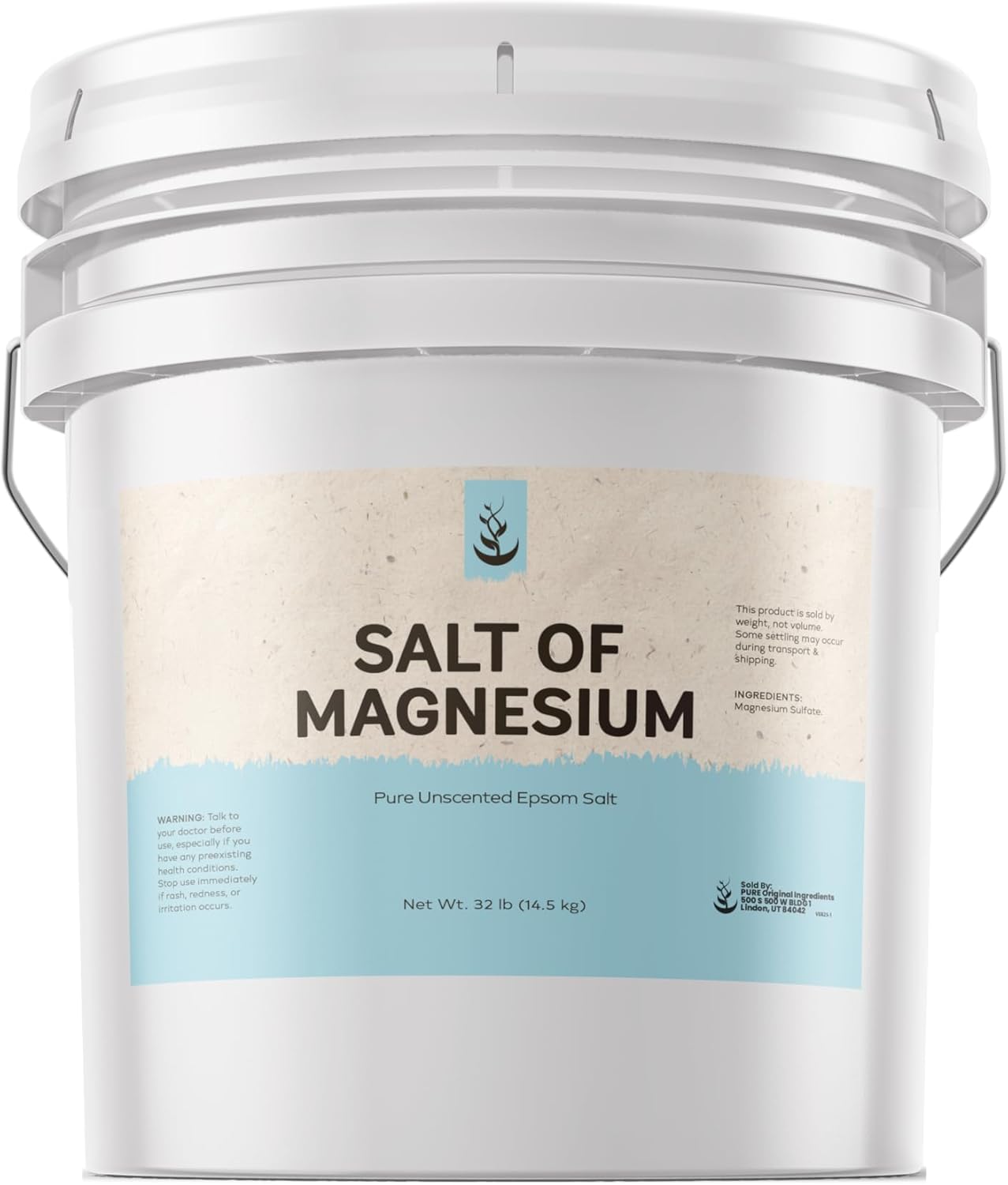 Pure Original Ingredients Epsom Salt for Natural Skin Care