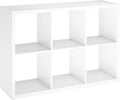 ClosetMaid 6-Cube Storage Shelf Organizer Bookshelf - Versatile Home