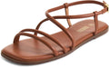 Strappy Flat Sandals Summer Lace Up Open Toe - Comfortable Slip-On