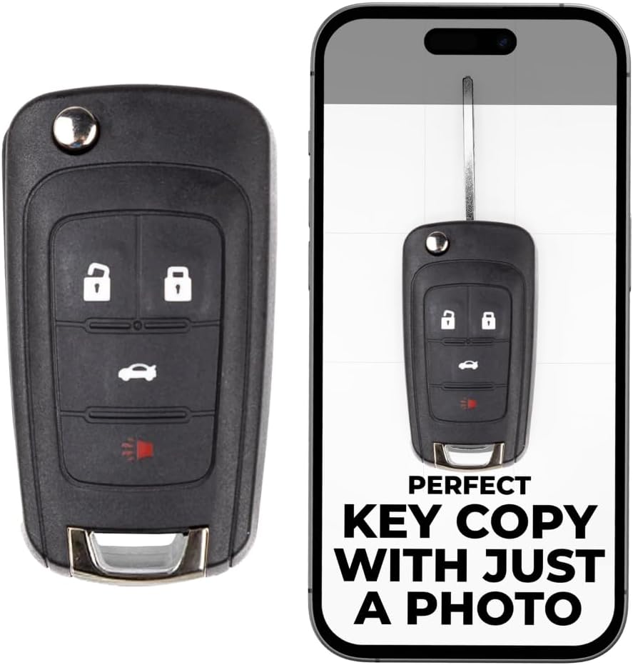 Cut Remote Flip Key Fob Replacement for Chevy GMC Buick Models