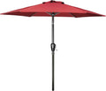 9ft Patio Umbrella Red with Crank & Tilt - Durable 8-Rib Shade