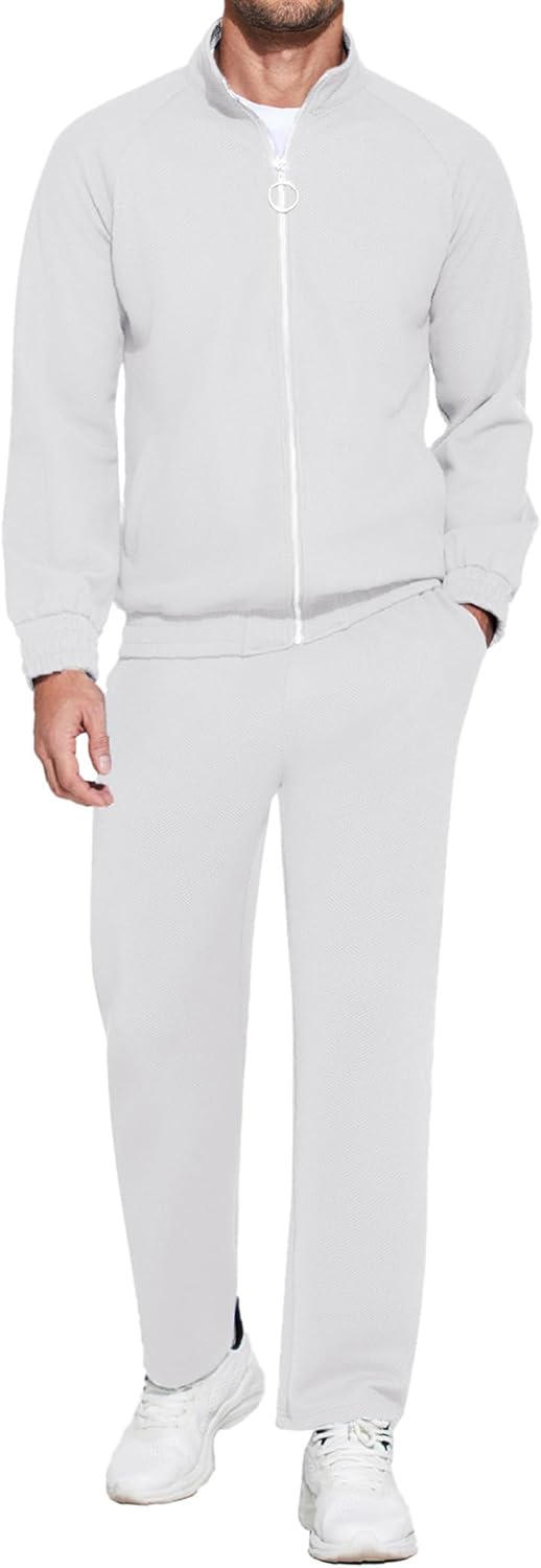 COOFANDY Mens 2 Piece Tracksuit for Casual and Athletic Wear