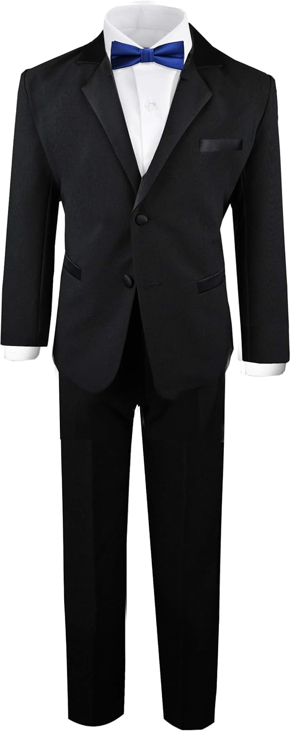 Black n Bianco Boy's Modern Tuxedo Dresswear Set for Kids