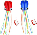 Large Octopus Kites Long Tail Easy Flyer Kites for Beach Fun