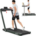 Goplus 2-in-1 Folding Treadmill - Installation-Free Fitness Joy