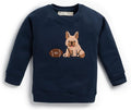 Embroidered Crewneck Sweatshirt for Kids - Organic, Soft & Comfortable