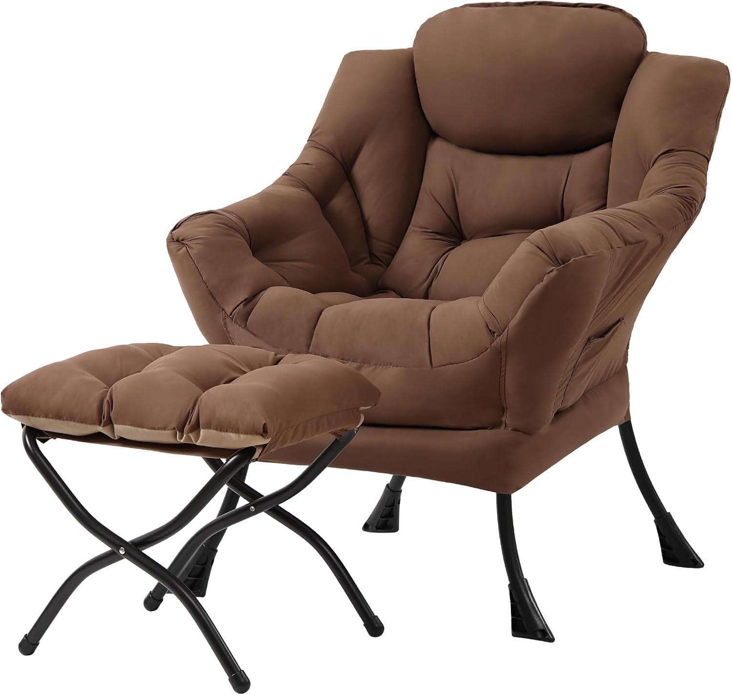 Tiita Lazy Chair with Ottoman: Comfy Modern Lounge Chair