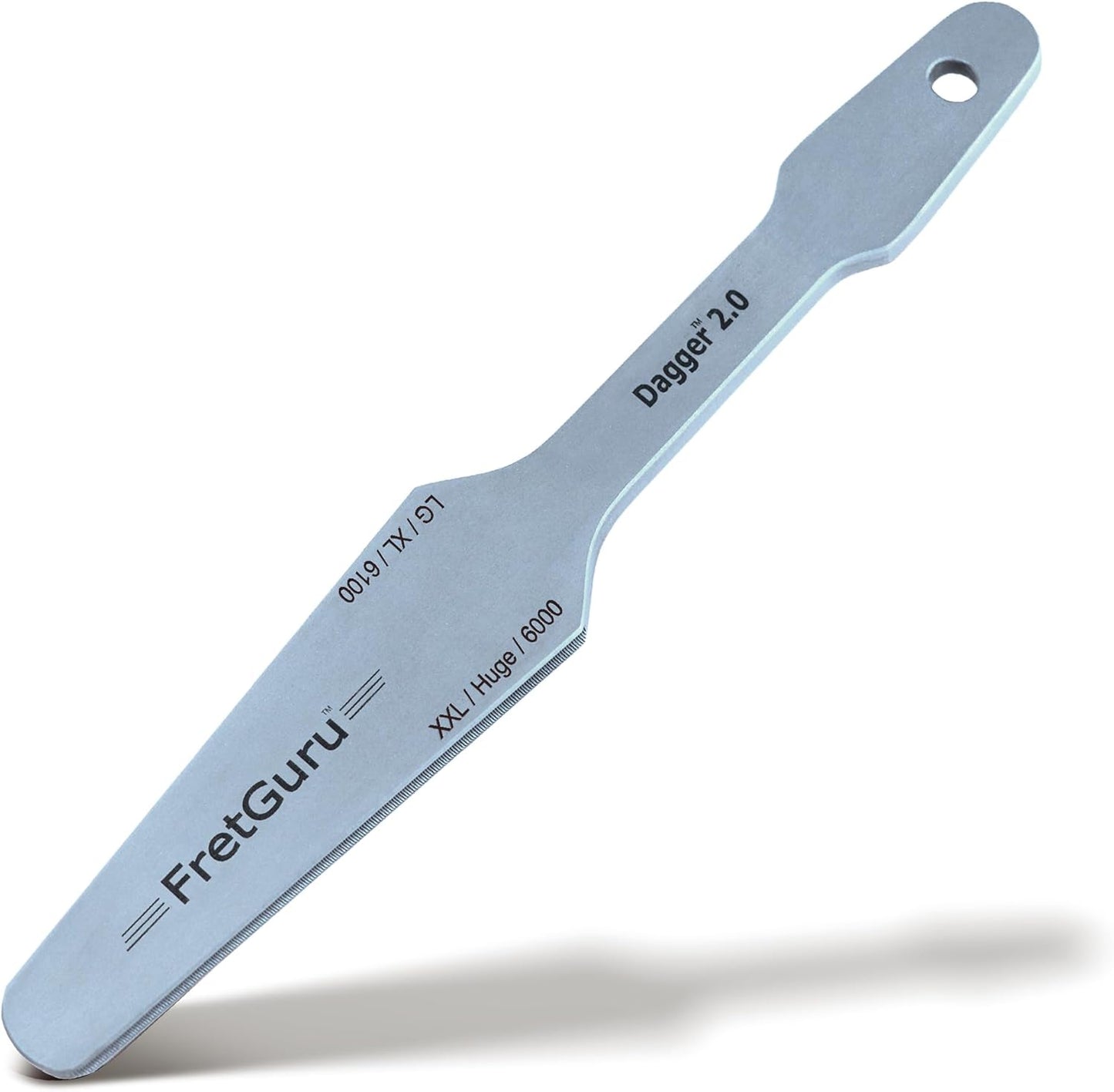 FretGuru Guitar Fret Crowning File - Dual Sided Dagger 2.0