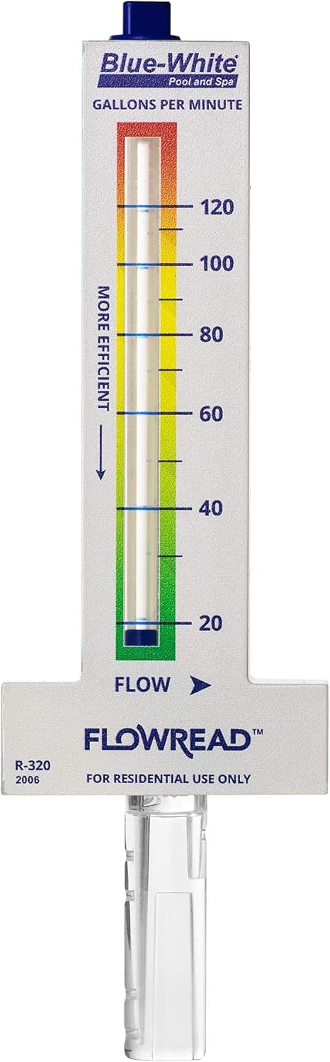 Blue-White FLOWREAD R-320 Flow Meter for Accurate Pool Measurement
