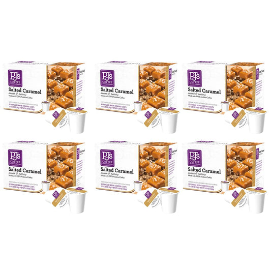 PJ's Coffee Salted Caramel Single Serve Cups for Coffee Lovers