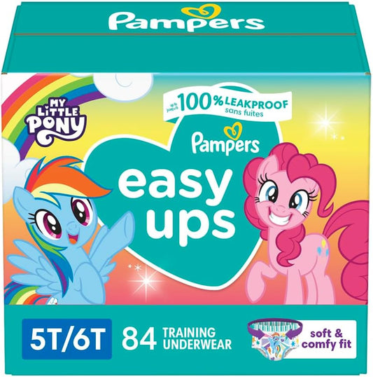 Pampers Easy Ups - Size 5T-6T, 84 Count - My Little Pony Design