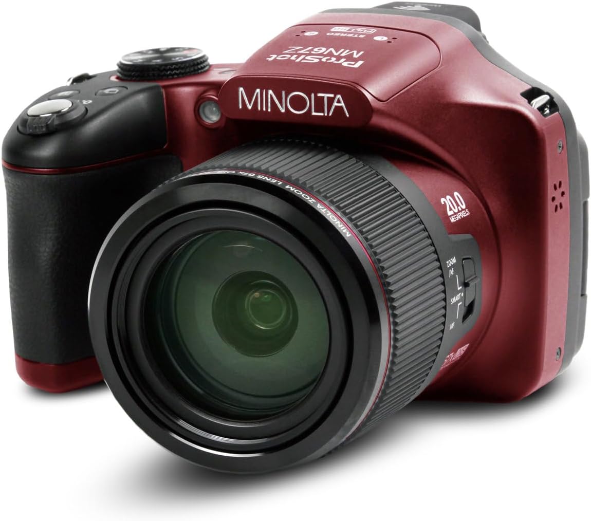 Minolta Pro Shot 20MP Digital Camera with 67x Optical Zoom