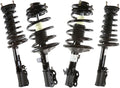 Front & Rear Complete Strut & Coil Spring 4-PC - Restores Ride Comfort