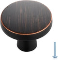 Ravinte Oil-Rubbed Bronze Cabinet Knobs 20 Pack - Solid Zinc, Classic