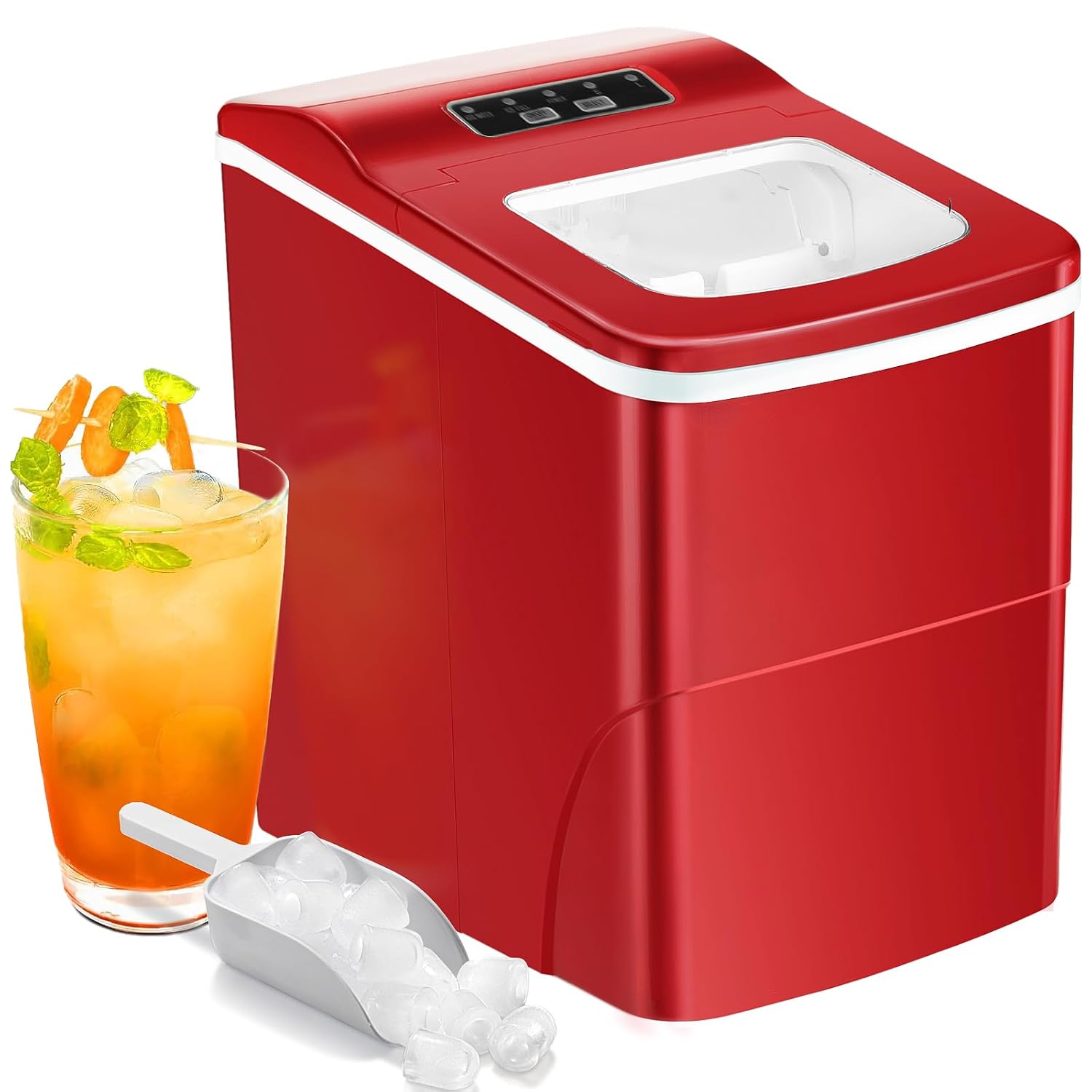 Countertop Ice Maker Machine for Quick Bullet Ice Cubes