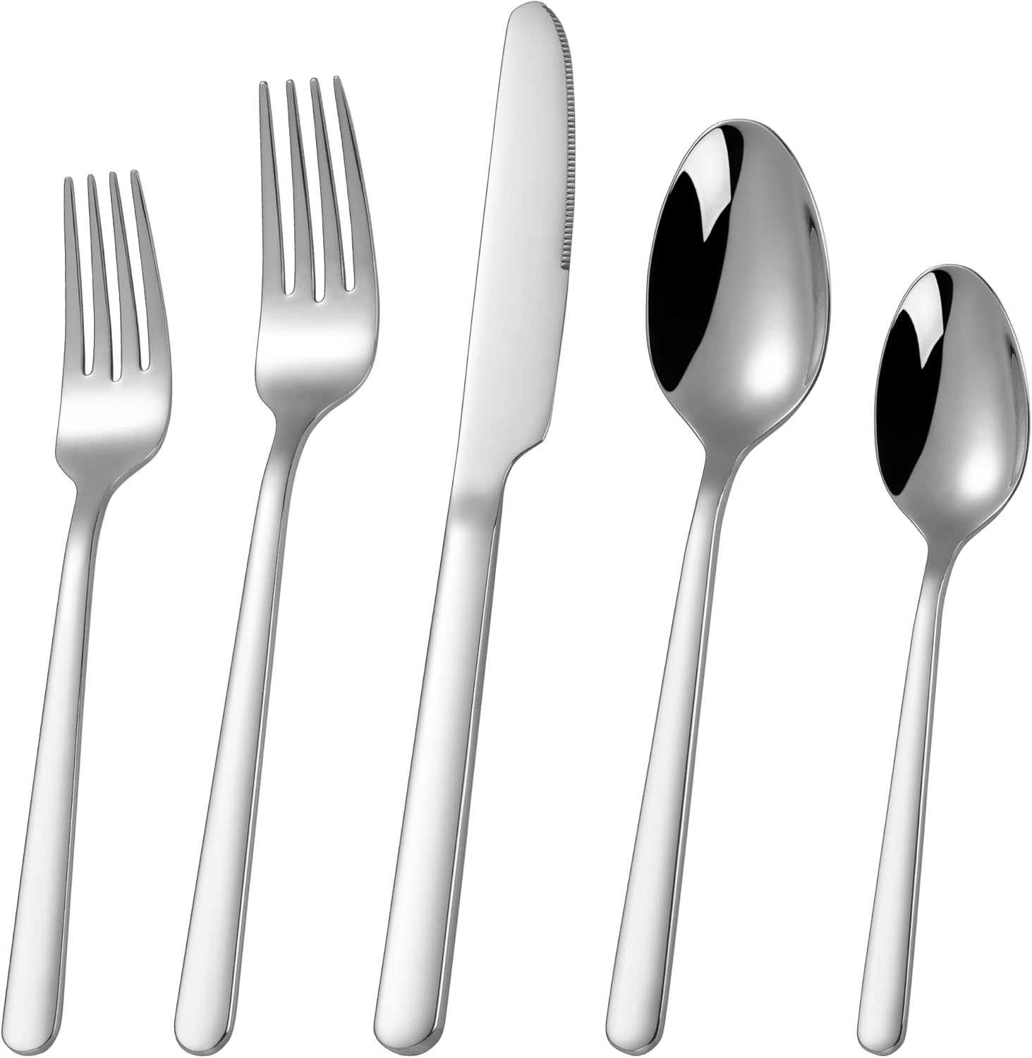 60 Piece Stainless Steel Silverware Set for 12 - Durable and Stylish
