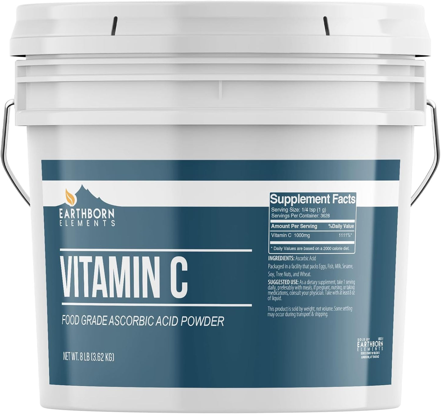 Earthborn Elements Vitamin C Powder for Skin and Health Benefits