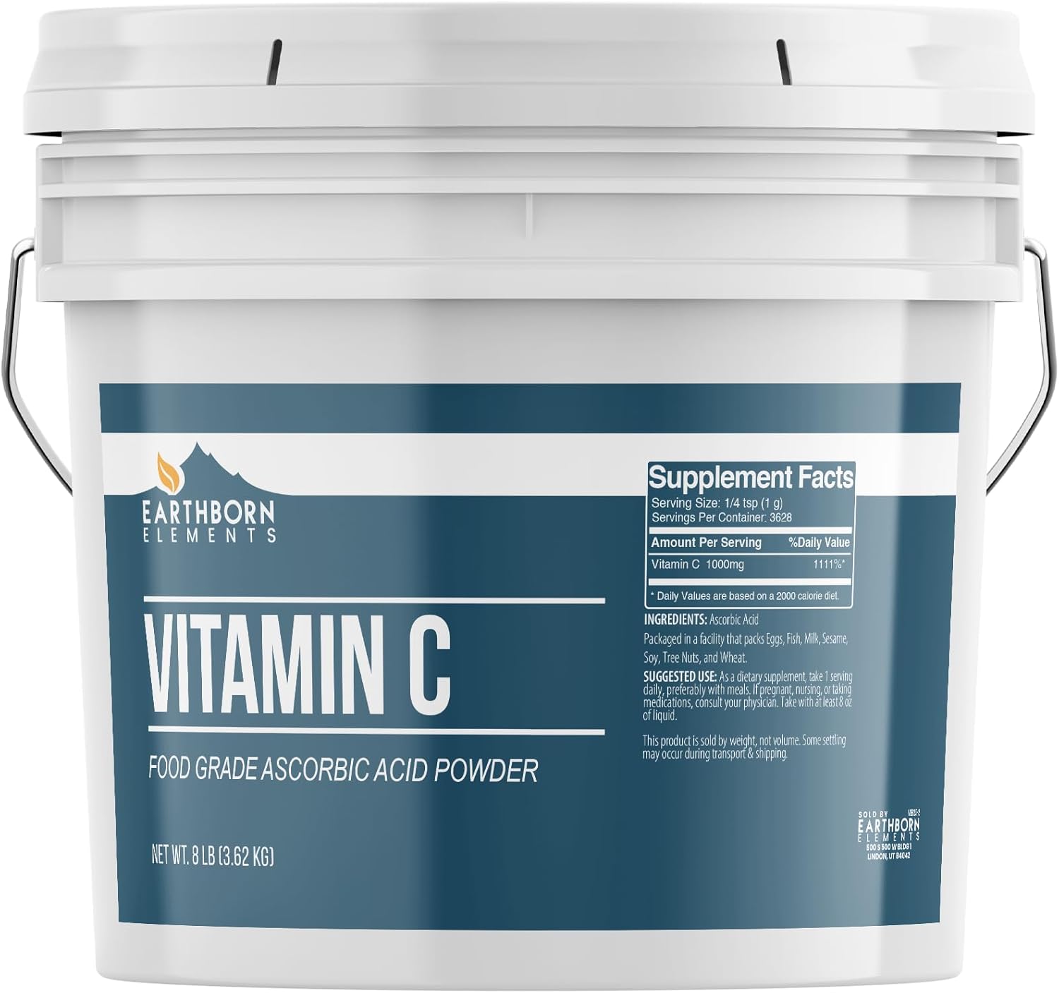 Earthborn Elements Vitamin C Powder for Skin and Health Benefits