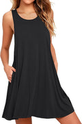WEACZZY Women Summer Casual Swing T Shirt Dresses for Beach