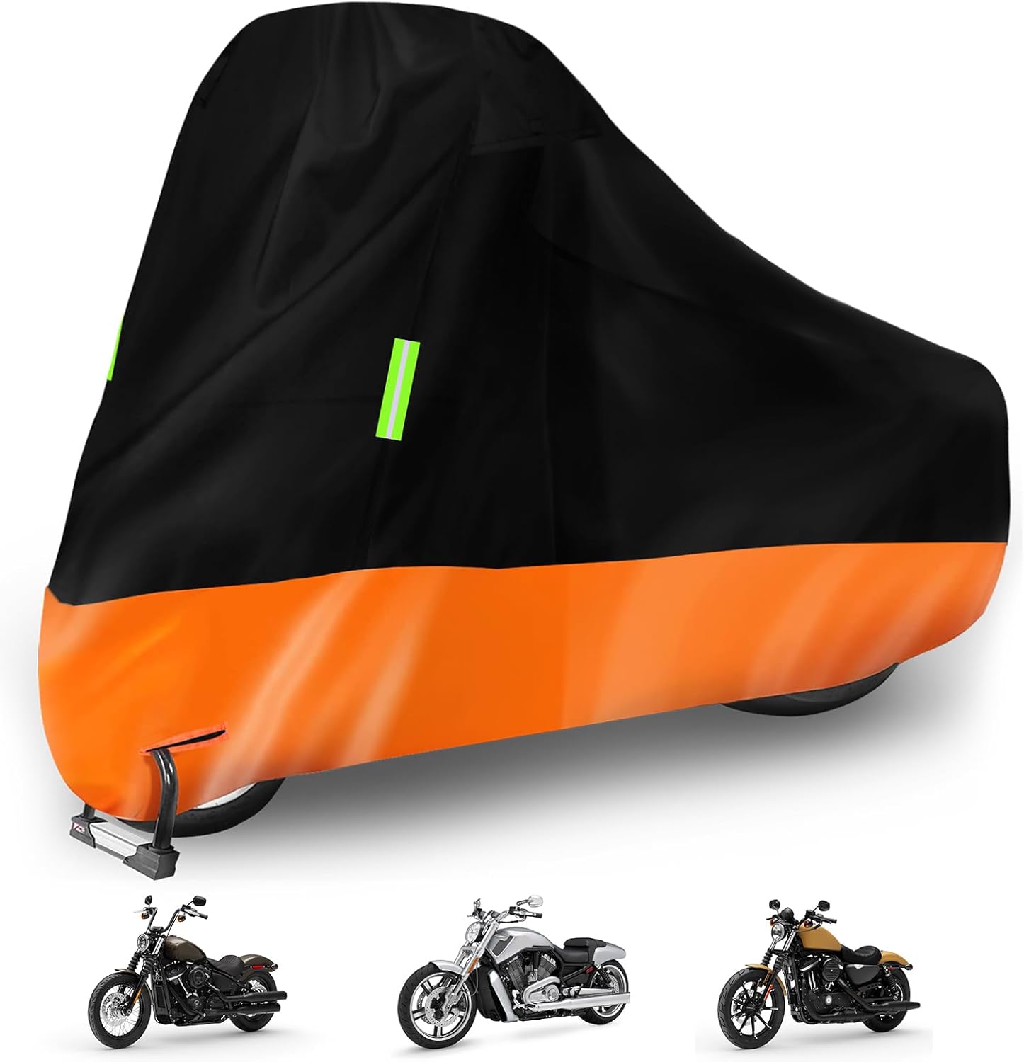 Waterproof Motorcycle Cover for Harley Davidson Models 86-94in