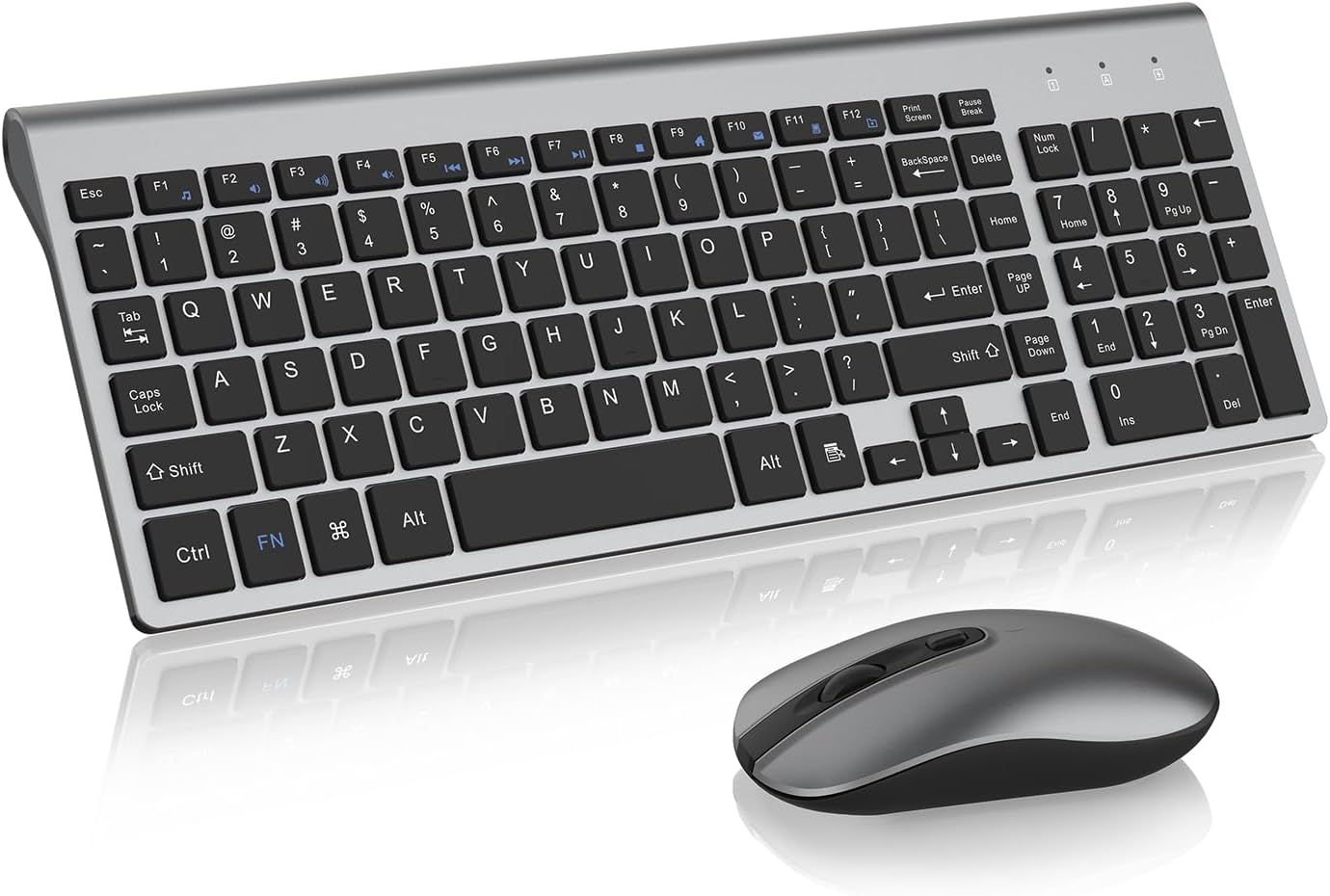 Cimetech Ultra-Slim Wireless Keyboard & Mouse - Silent Keys