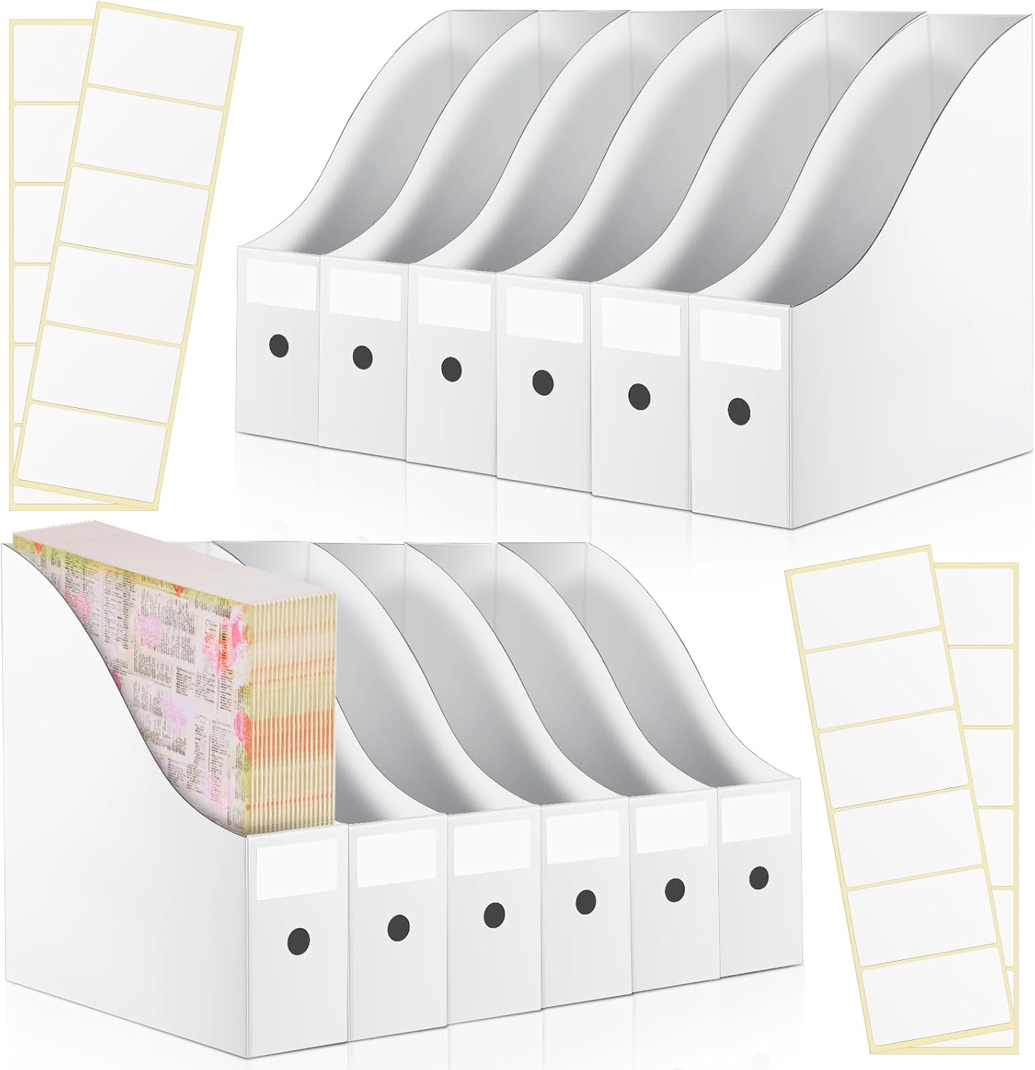 12 Pcs Scrapbook Paper Storage Organizer for Easy Access