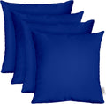 Sunbrella Square Throw Pillows Set of 4 24in x 24in - Fade-Resistant