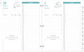 2025-2026 Planner Refill One Page Per Day - Folio Size Daily Pages