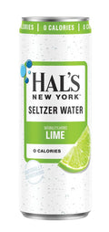 Hals New York Lime Sparkling Water Slim Can Pack of 24 - Zesty