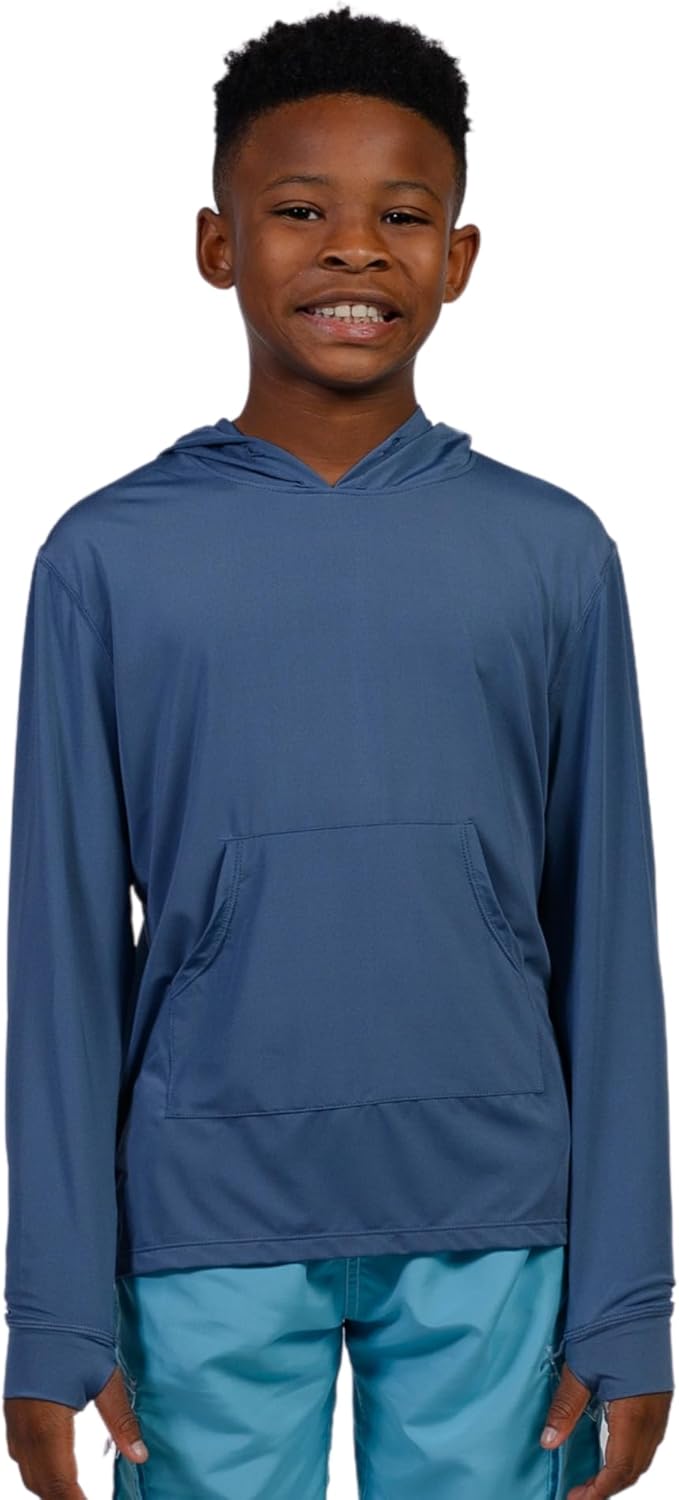 INGEAR Boys' Hooded Rash Guard: UPF 50+ Sun Protection