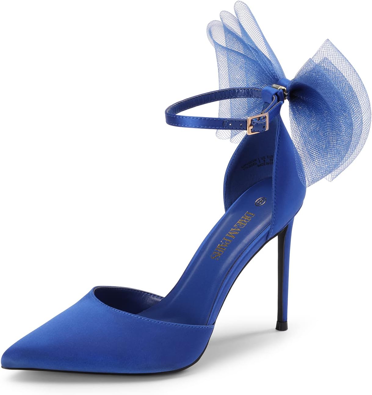 DREAM PAIRS Women's Strappy Closed Toe Stiletto Heels for Weddings