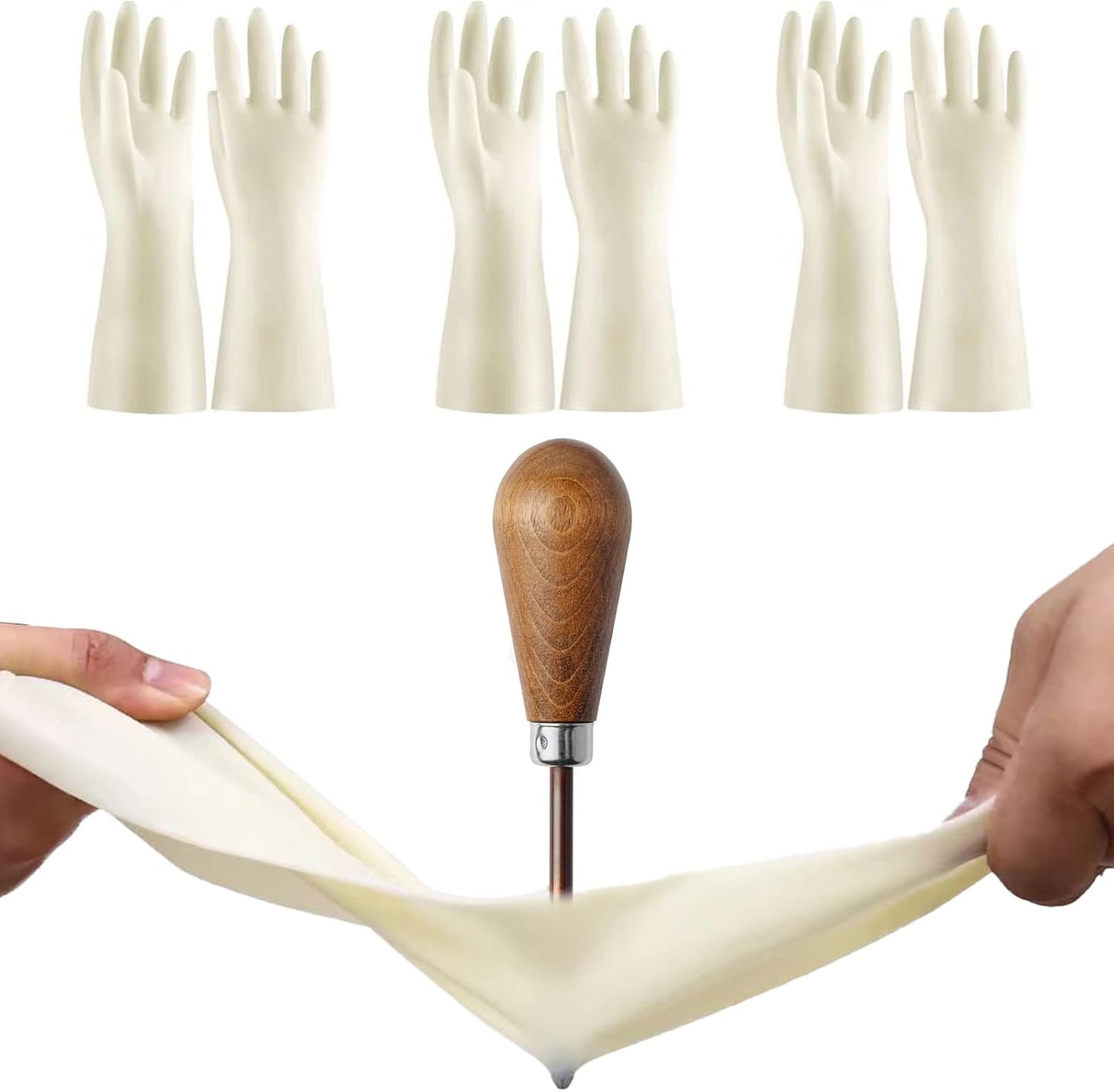 Non-Slip Durable Dish Gloves - 3 Pairs