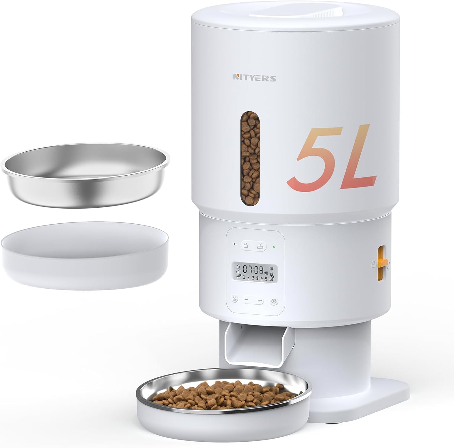 Automatic Cat Feeder with Freshness Preservation for Multi Pets