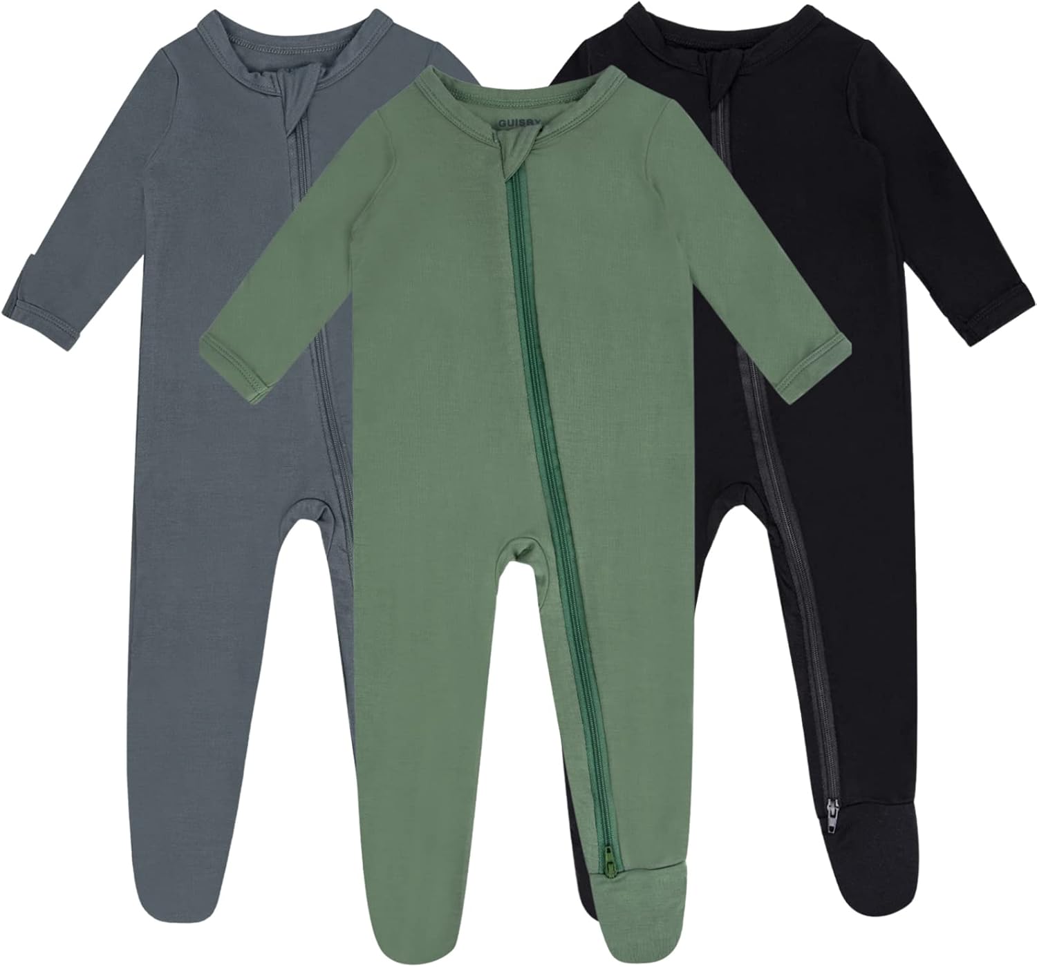 Baby Boy Footed Pajamas with Mittens for Cozy Sleep