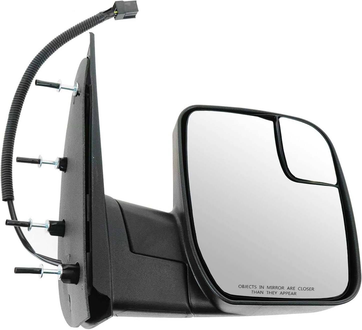 TRQ Passenger Side Mirror Assembly for Ford E-Series Vehicles
